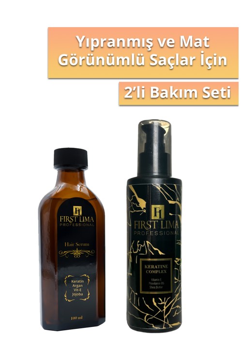 Etkili Onarım Sağlayan Keratin Bakım Kremi Ve Parlaklık Ve Işıltı Veren Serum