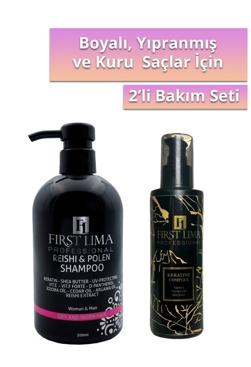 Yıpranmış Saçlara Özel Bakım Şampuanı Hızlı Ve Etkili Onarım Sağlayan Keratin Bakım Kremi