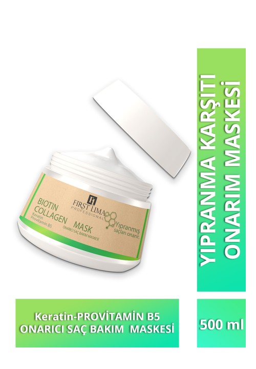 Yıpranmış Saçlar Için Onarıcı Biotin & Collagen Saç Maskesi 