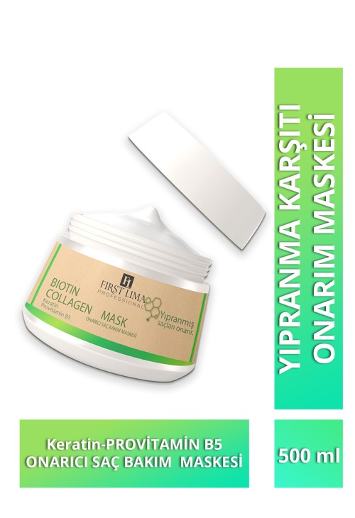 Yıpranmış Saçlar Için Onarıcı Biotin & Collagen Saç Maskesi