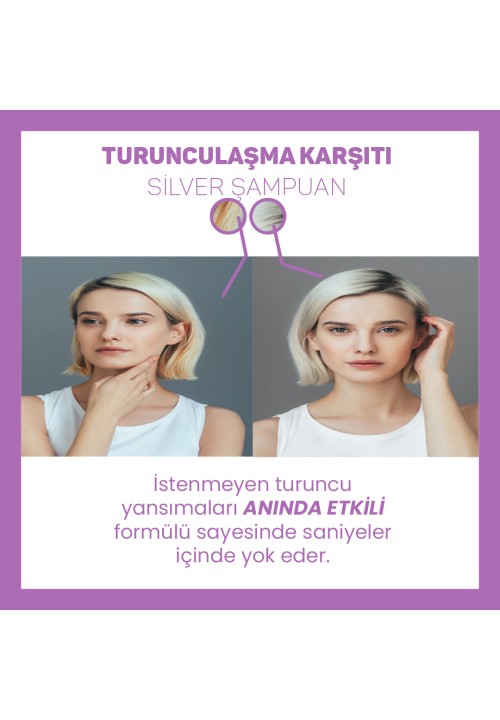 Turunculaşma Karşıtı Silver Şampuan (Mor Şampuan) 